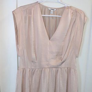 Express High/Low Sleeveless Top, Cream, Medium
